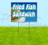 Fried Fish Sandwich Yard Sign