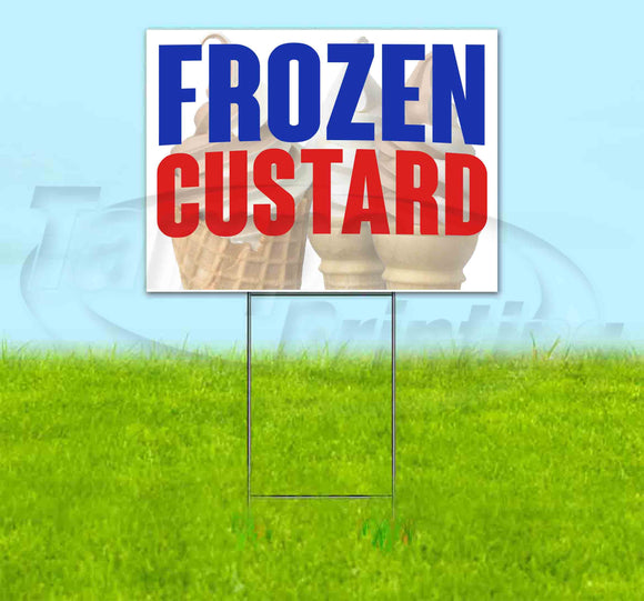 Frozen Custard HD Yard Sign