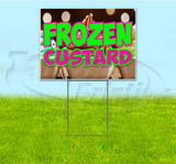 Frozen Custard Yard Sign