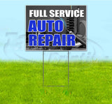 Full Service Auto Repair Yard Sign