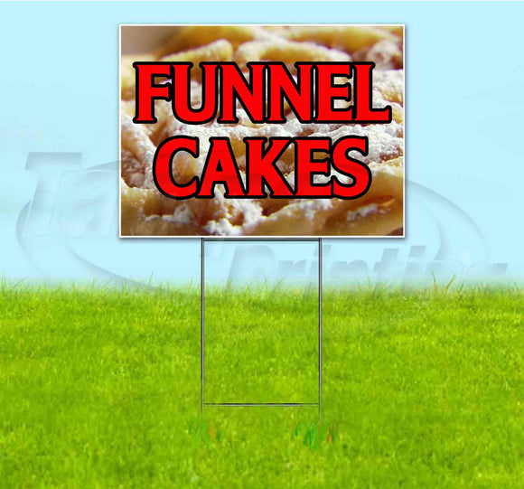 Funnel Cakes Yard Sign