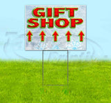 Gift Shop Arrow Yard Sign