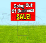 Going Out Of Business Sale Yard Sign
