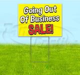 Going Out Of Business Sale Yard Sign