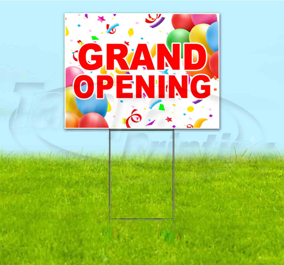 Grand Opening Yard Sign