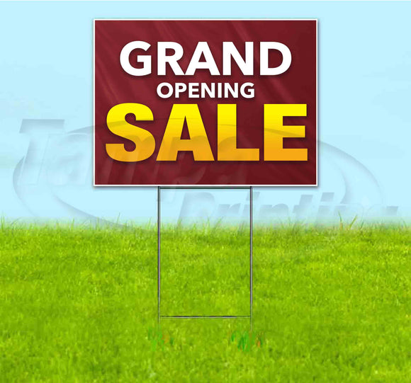 Grand Opening Sale Yard Sign