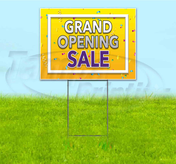 Grand Opening Sale Yard Sign