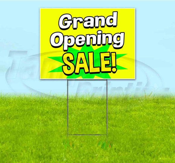 Grand Opening Sale Yard Sign