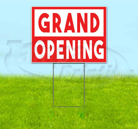 Grand Opening Yard Sign