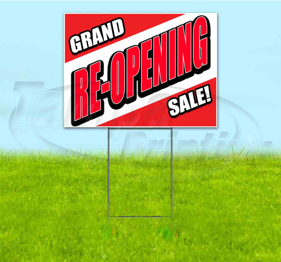 Grand Re-Opening Sale Yard Sign