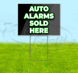 Auto Alarms Sold Here Yard Sign