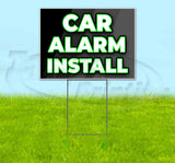 Car Alarm Install Yard Sign