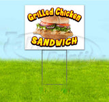 Grilled Chicken Sandwich Yard Sign