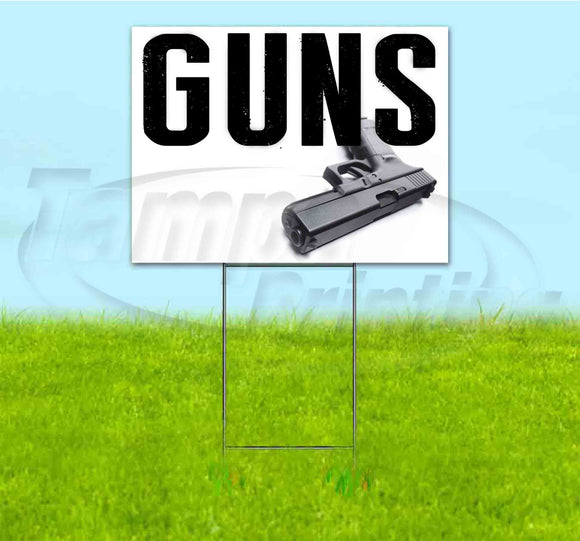 Guns Yard Sign