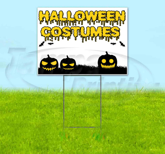 Halloween Costumes Yard Sign