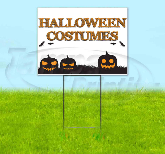 Halloween Costumes Yard Sign