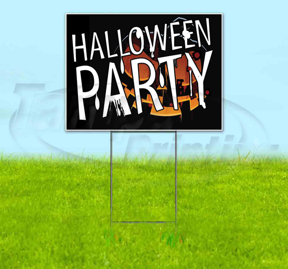 Halloween Party Yard Sign