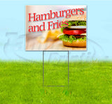 Hamburgers and Fries Yard Sign