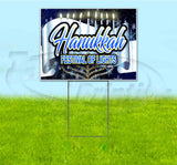 Hanukkah Festival Of Lights Ribbon Yard Sign