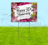 Happy 30th Anniversary Yard Sign