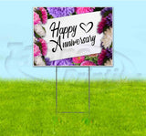 Happy Anniversary Yard Sign