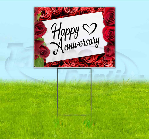 Happy Anniversary Yard Sign