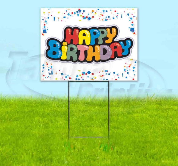 Happy Birthday Yard Sign
