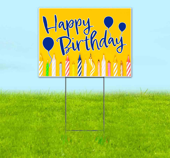 Happy Birthday Yard Sign