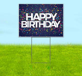 Happy Birthday Confetti Yard Sign