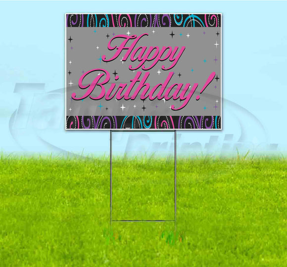 Happy Birthday Yard Sign