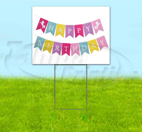 Happy Birthday Yard Sign