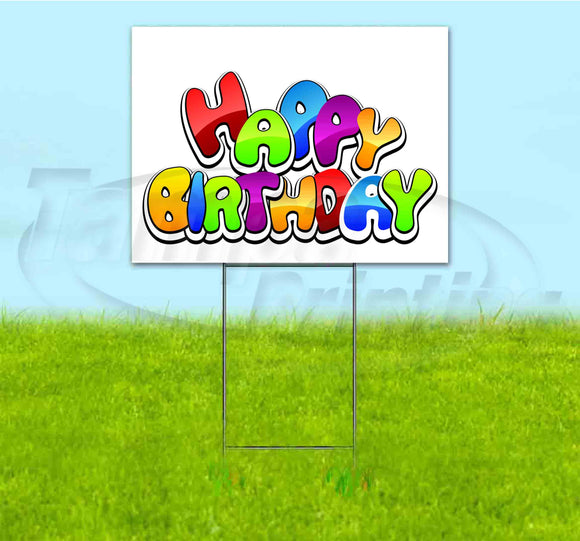 Happy Birthday Yard Sign
