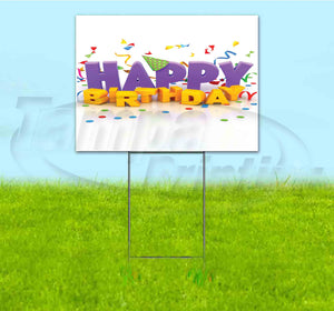 Happy Birthday Yard Sign
