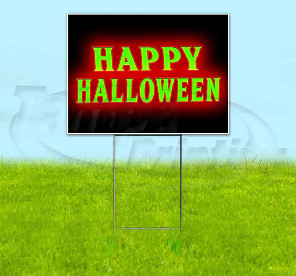 Happy Halloween Yard Sign