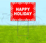 Happy Holidays Yard Sign