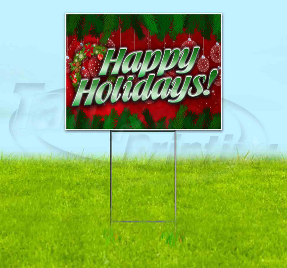Happy Holidays v1 Yard Sign