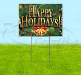 Happy Holidays v5-2 Yard Sign