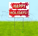 Happy Holidays v7 Yard Sign