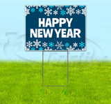 Happy New Year Yard Sign