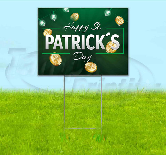 Happy St Patricks Day Yard Sign