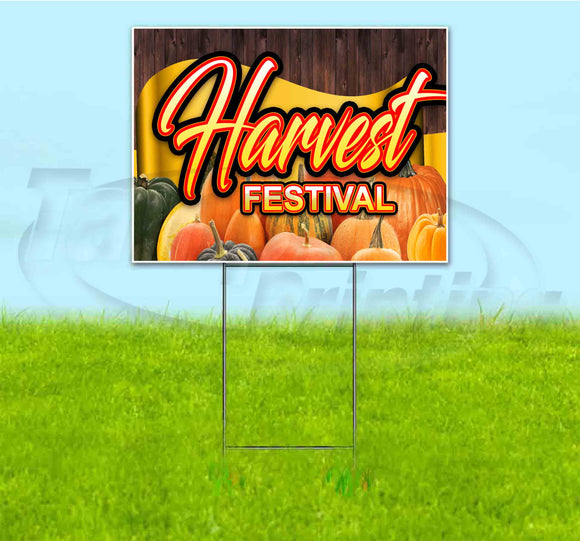 Harvest Festival Ribbon Yard Sign