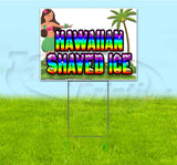 Hawaiian Shaved Ice Yard Sign
