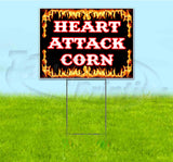 Heart Attack Corn Yard Sign