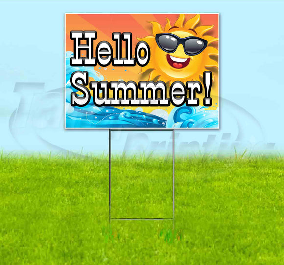 Hello Summer Yard Sign