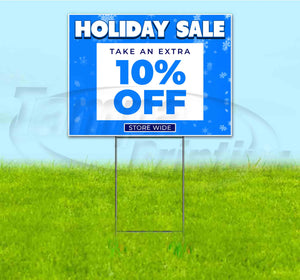 Holiday Sale 10% Off Yard Sign