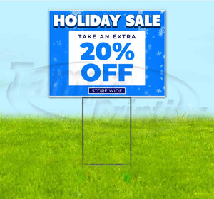 Holiday Sale 20% Off Yard Sign