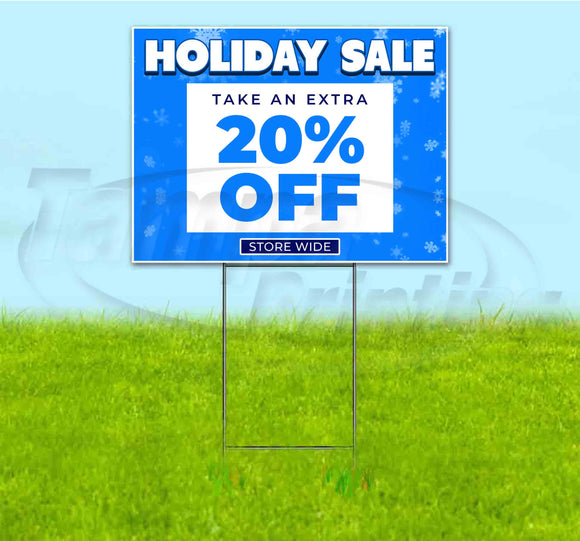Holiday Sale 20% Off Yard Sign