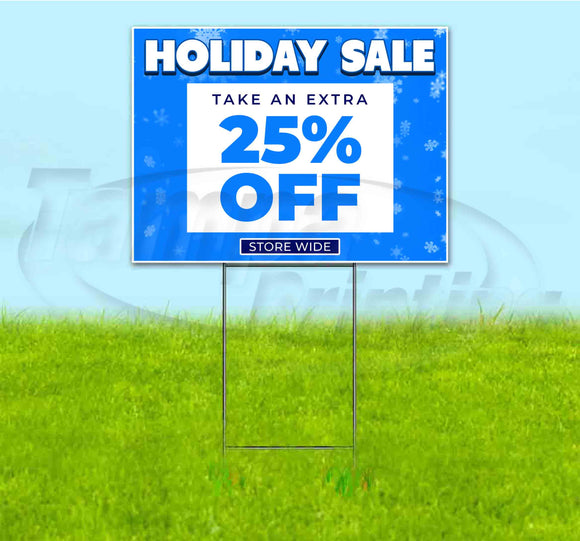 Holiday Sale 25% Off Yard Sign