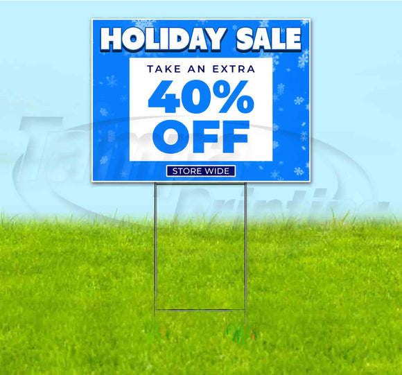 Holiday Sale 40% Off Yard Sign