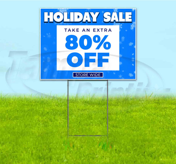 Holiday Sale 80% Off Yard Sign